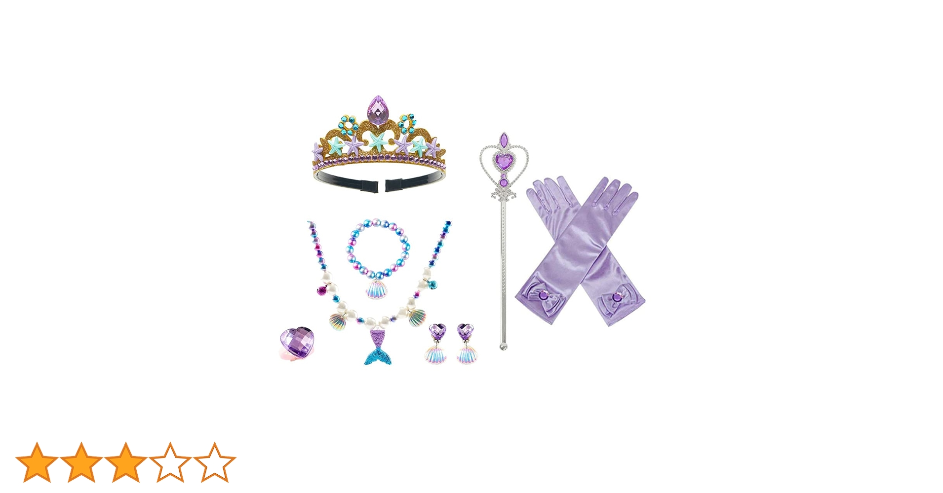 Amazon | SITEDAN プリンセス アクセサリー 7点セット 人魚姫