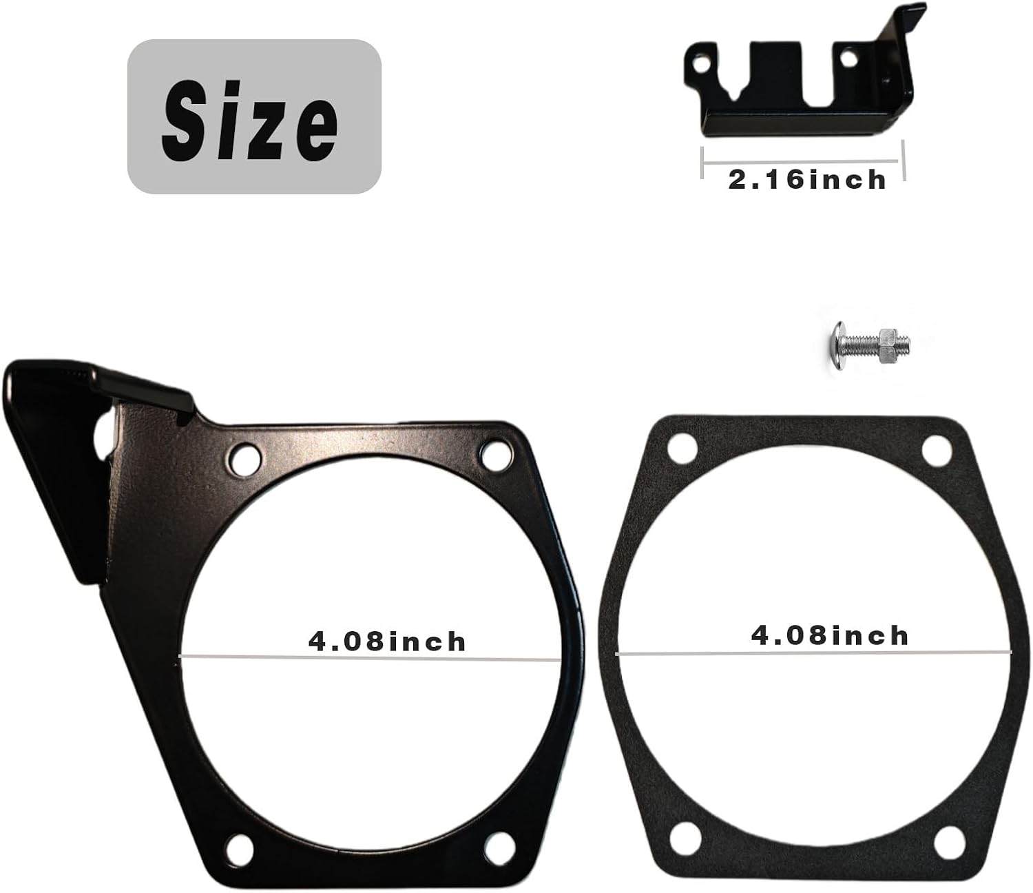 92-102mm 4-Bolt Throttle Cable Bracket Kit with Gaskets, Replaces 81012 81042 81001 for LS LSX Intake Manifold 81043 81044 81002 81003 81007