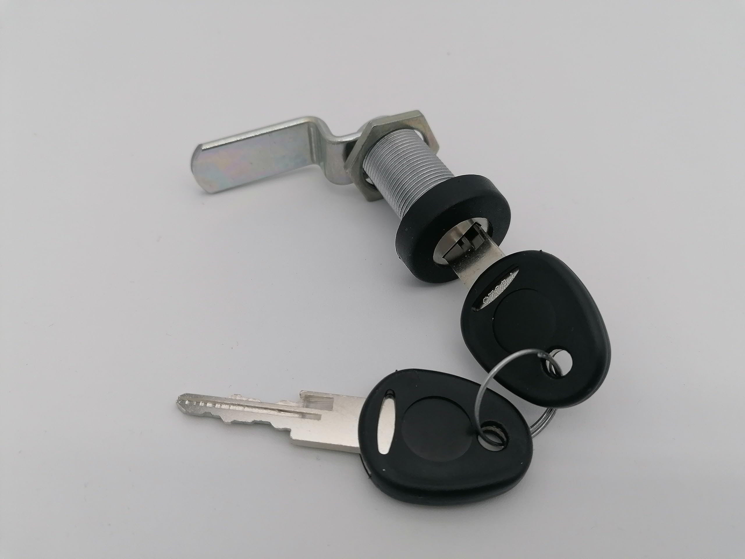 CR-MOESANCO® Cerradura de Seguridad Cilíndrica de Acero Inoxidable para Buzón, Baúl de Caravana, Cofre de Autocaravana, Armario con 2 Llaves