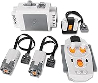 Vista 1 de Kit de motor 5 en 1 compatible con la mayoría de bloques de construcción con clavos, set de motor con potentes motores, funcionalidad avanzada