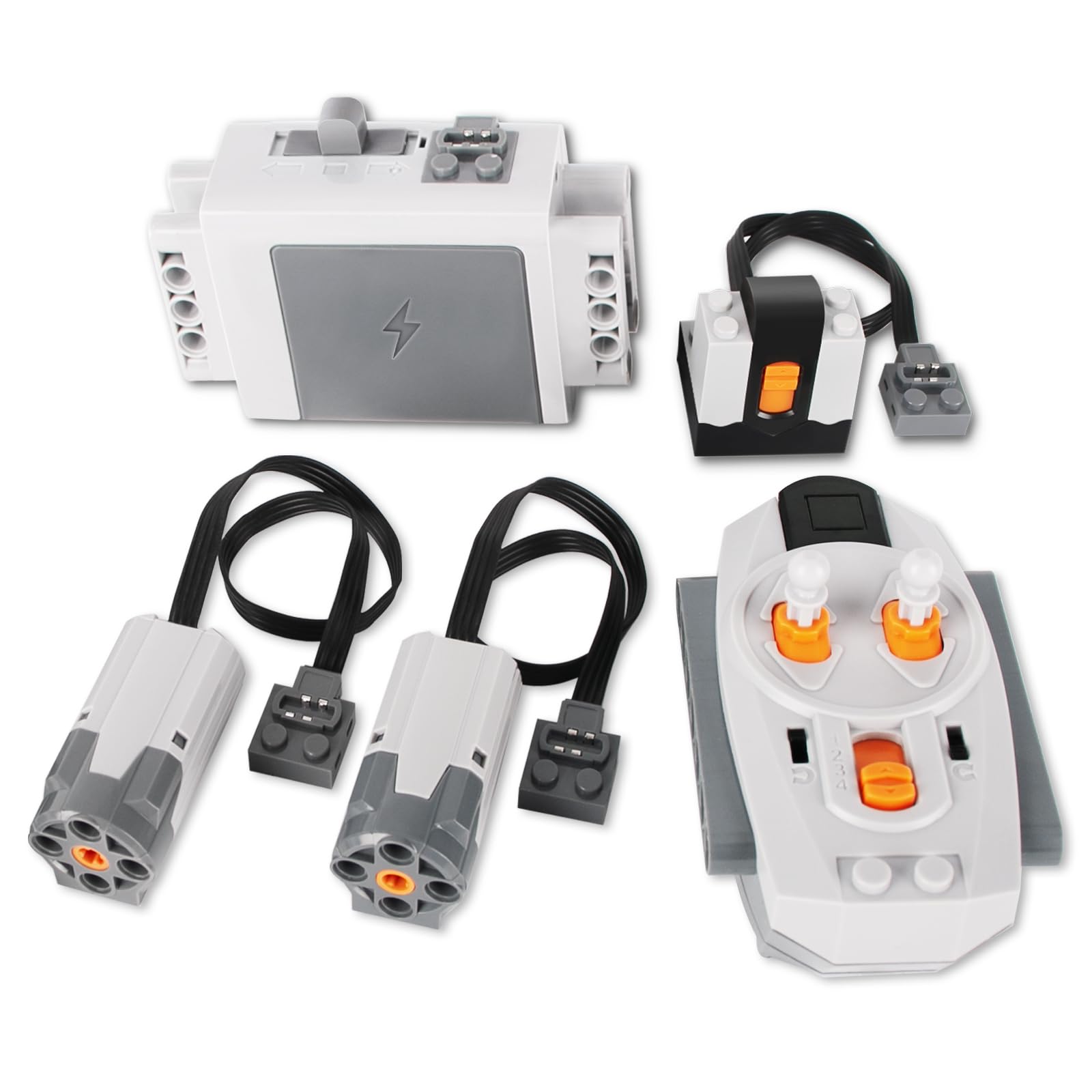 WEERSHUN 5-in-1 Motor Kit Compatible with Lego Technic, Motor Set with Powerful Motors, Advanced Control Functionality, Ultimate Compatibility