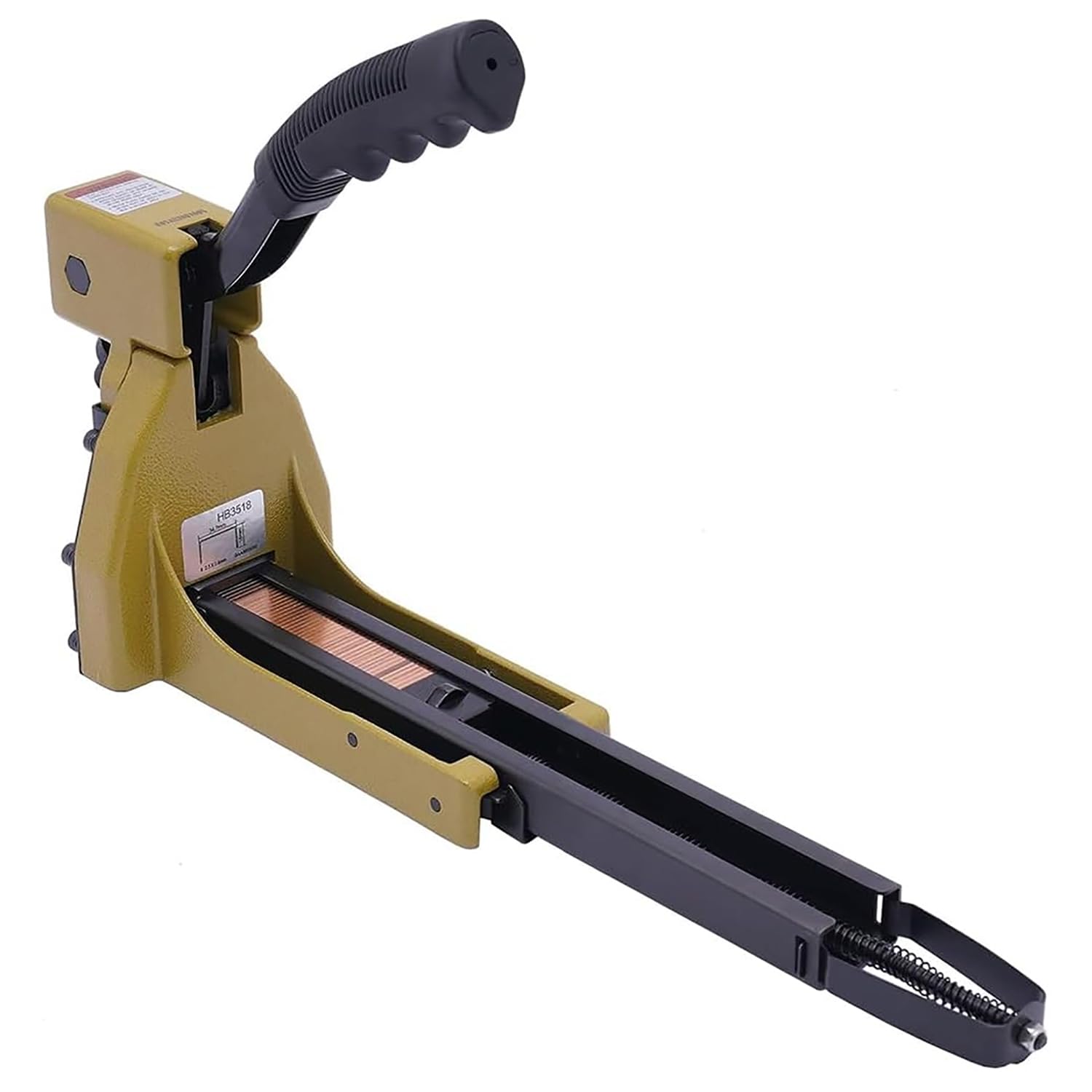 Grapadora de cartón, pistola grapadora de cierre manual para cajas corrugadas, utiliza grapas de corona de 34,7 mm, capacidad de 50 grapas para un sellado eficiente de cajas