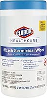 Clorox Healthcare Bleach Germicidal Wipes 6x5 150 Ct Canister - Kills C. diff, C. auris & 60+ Pathogens Fast