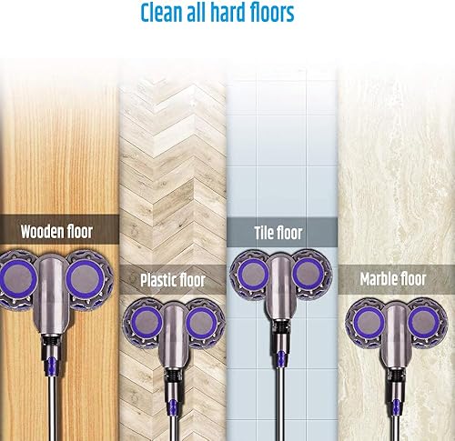 Miniatura 4 de Accesorio de cabezal de trapeador eléctrico para Dyson v7 v8 v10 v11 v15 cabezal de trapeador seco y húmedo y aspiradora, reemplazo de mopa de piso