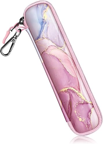 Vista 23 de Fintie Funda para Apple Pencil Pro, Apple Pencil (USB-C / 1ª / 2ª generación), bolsa de transporte de neopreno suave con cremallera para Samsung Gris