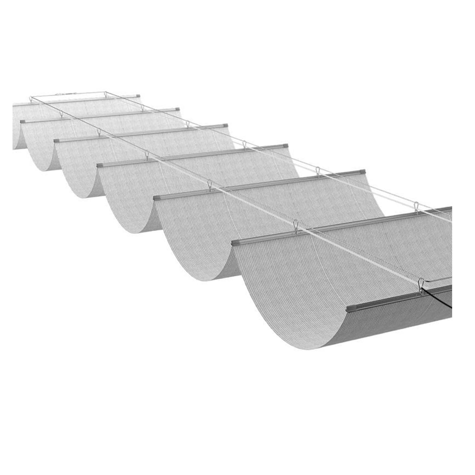 Auvent extérieur personnalisé bâche d'ombrage rétractable ondulée haute protection UV