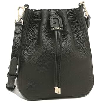 しずくFURLA フルラ アテナ ショルダーバッグ シボ革 ブラック FURLA フルラ アウトレット ショルダーバッグ アテナ ミニバッグ