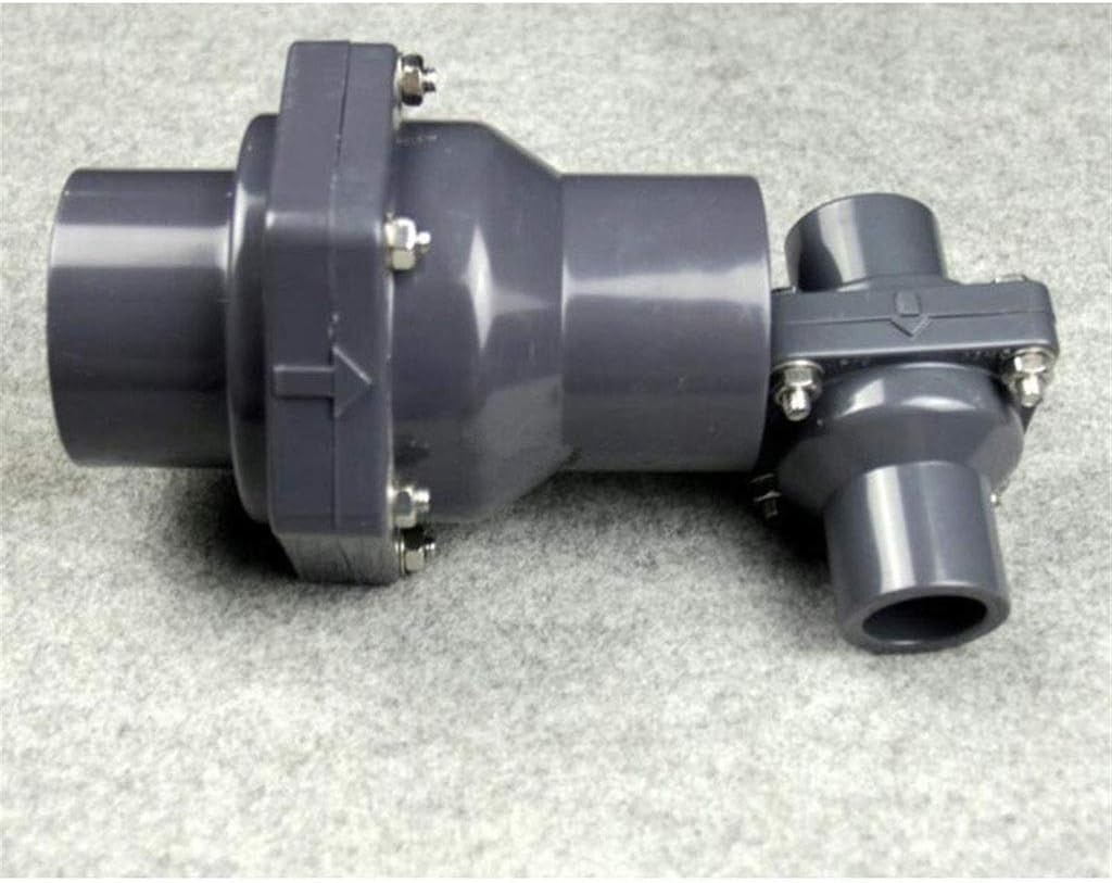 Zawór zwrotny klapowy zwrotny, jednokierunkowy zawór z tworzywa sztucznego do instalacji pionowej, rozmiar 25-160 mm, średnica wewnętrzna 50 mm