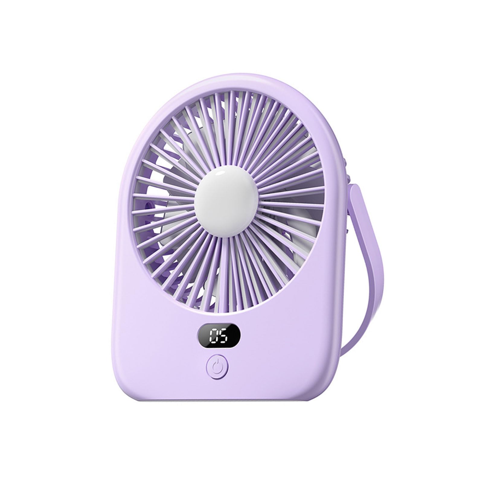 TAZIZI Noise Rechargeable Fan with Light for Desk Use 1200mAh Battery Low Noise Desktop Cooling Gadget Quiet Desktop for Bedroom