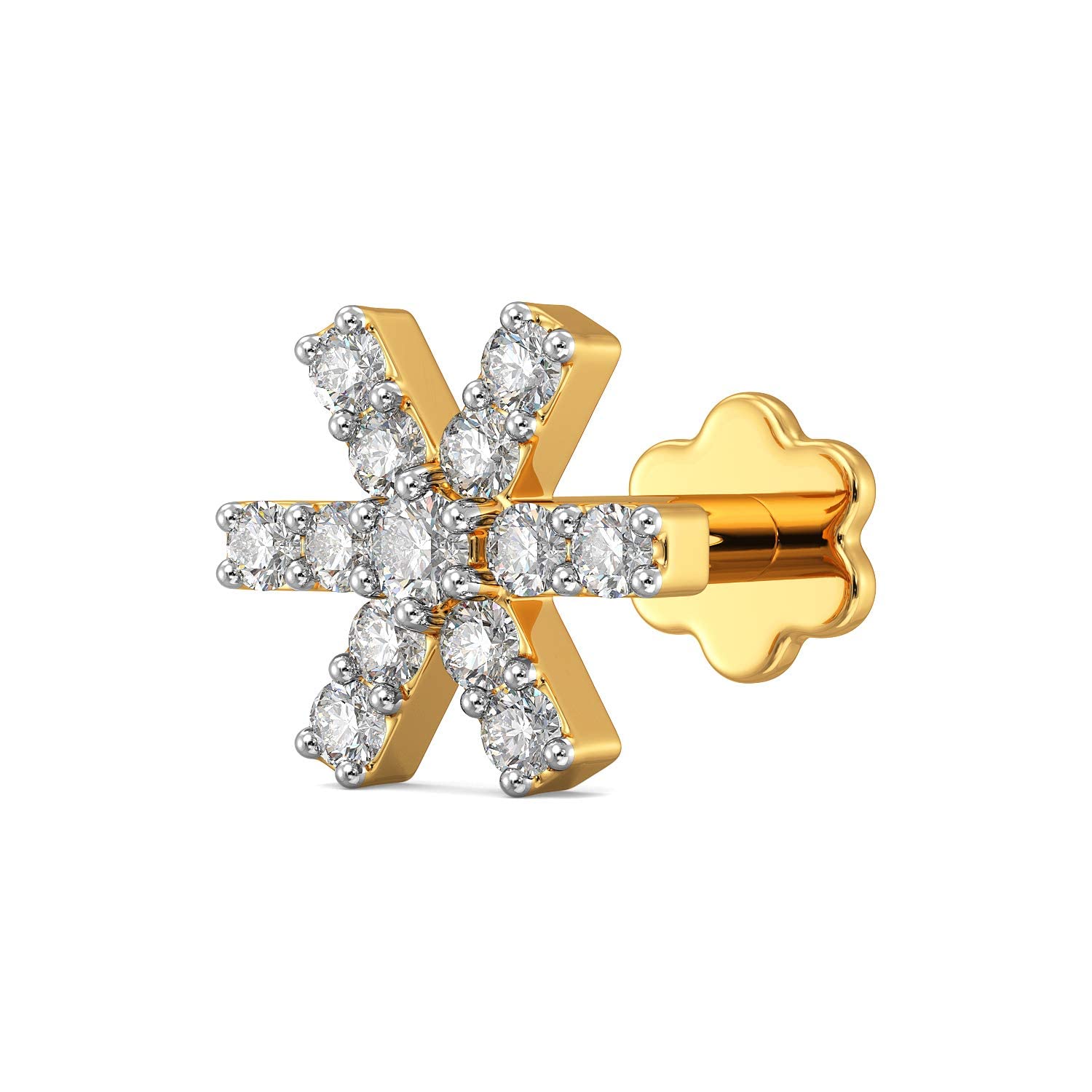 18k (750) yellow-gold Nose Pin for Women