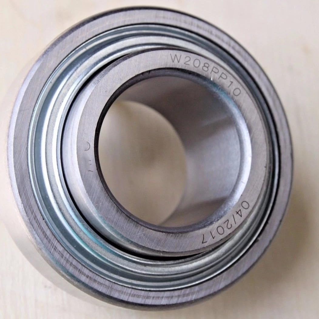 W208PP10 Disc Harrow Bearing - for Premium AG - 1-1/2" Round Bore - Cylindrical OD: 3.1496'' - 1.688" Inner Ring Width Extended at Both Sides DC208TT10 24RB8-208E3 Bring Triple Lip Seals