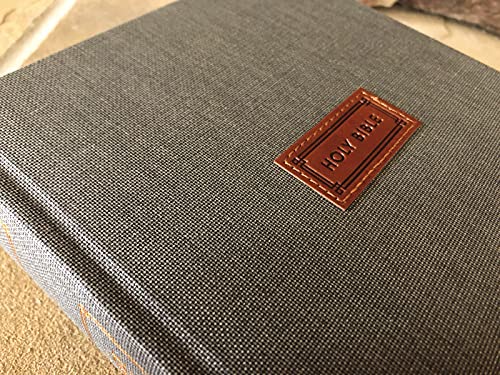 Niv, The Grace And Truth Study Bible, Cloth Over Board, Gray, Red Letter, Comfort Print #TOP3