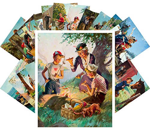Carte Postale Saturday Evening Post Souvenirs de Famille