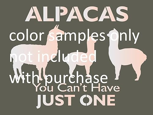 Miniatura 4 de Plantillas de Joanie Alpaca Can't Have Just One Llama Baby Farm Ranch Art Craft Farmhouse Hobby DIY Letreros reutilizables Mylar