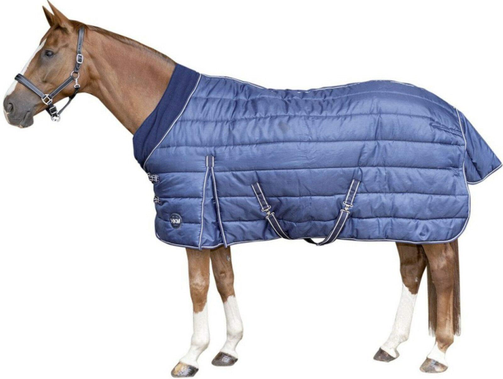 HKM – Manta para 210d Innovación con forro polar Cuello 350 g Relleno Color Azul Oscuro