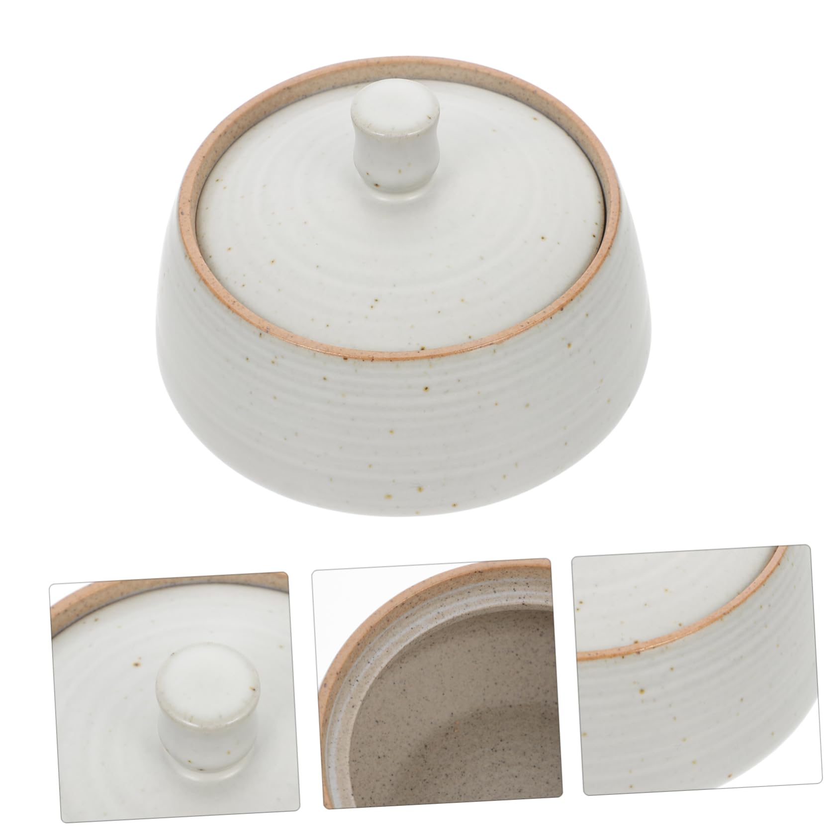 Amosfun Contenitore in Ceramica Per Alimenti - Barattolo in Ceramica Vintage Con Coperchio - Sigillato Per Cucina Tè E Famiglie
