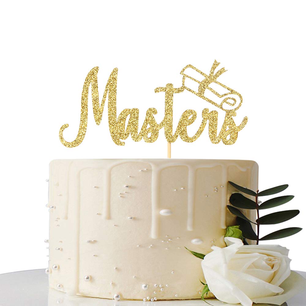 Buy Gold Glitter Master Cake Topper Master Grad Cake Topper Master