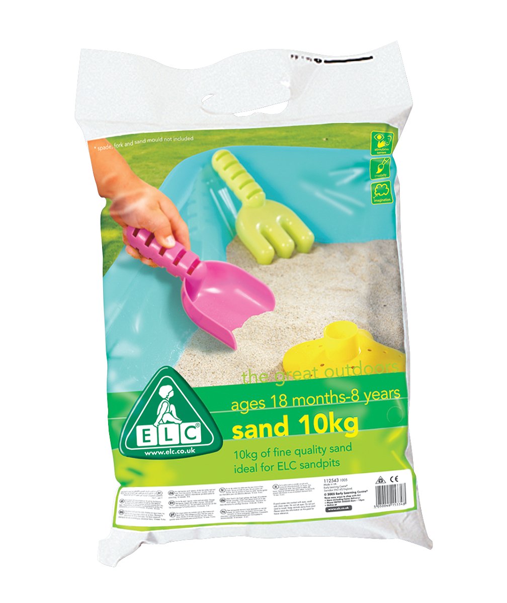 Early Learning Centre Outdoor Sand 10Kg, Soft Playing Sand, Indoor-Outdoor Play, Develop Sensory Stimulations, 3 Years+