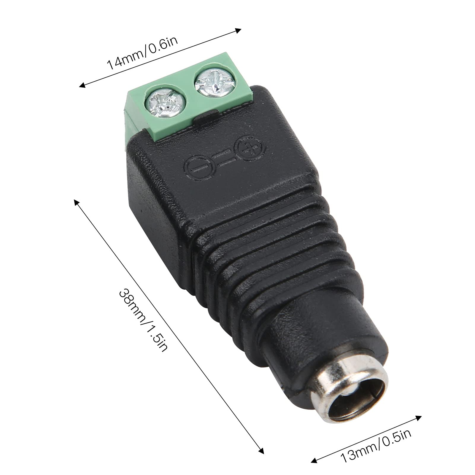 Cavo Alimentazione DC 3ft 5.5x2.5mm Maschio Per CCTV - Connettore Coassiale Con Cavo 1m