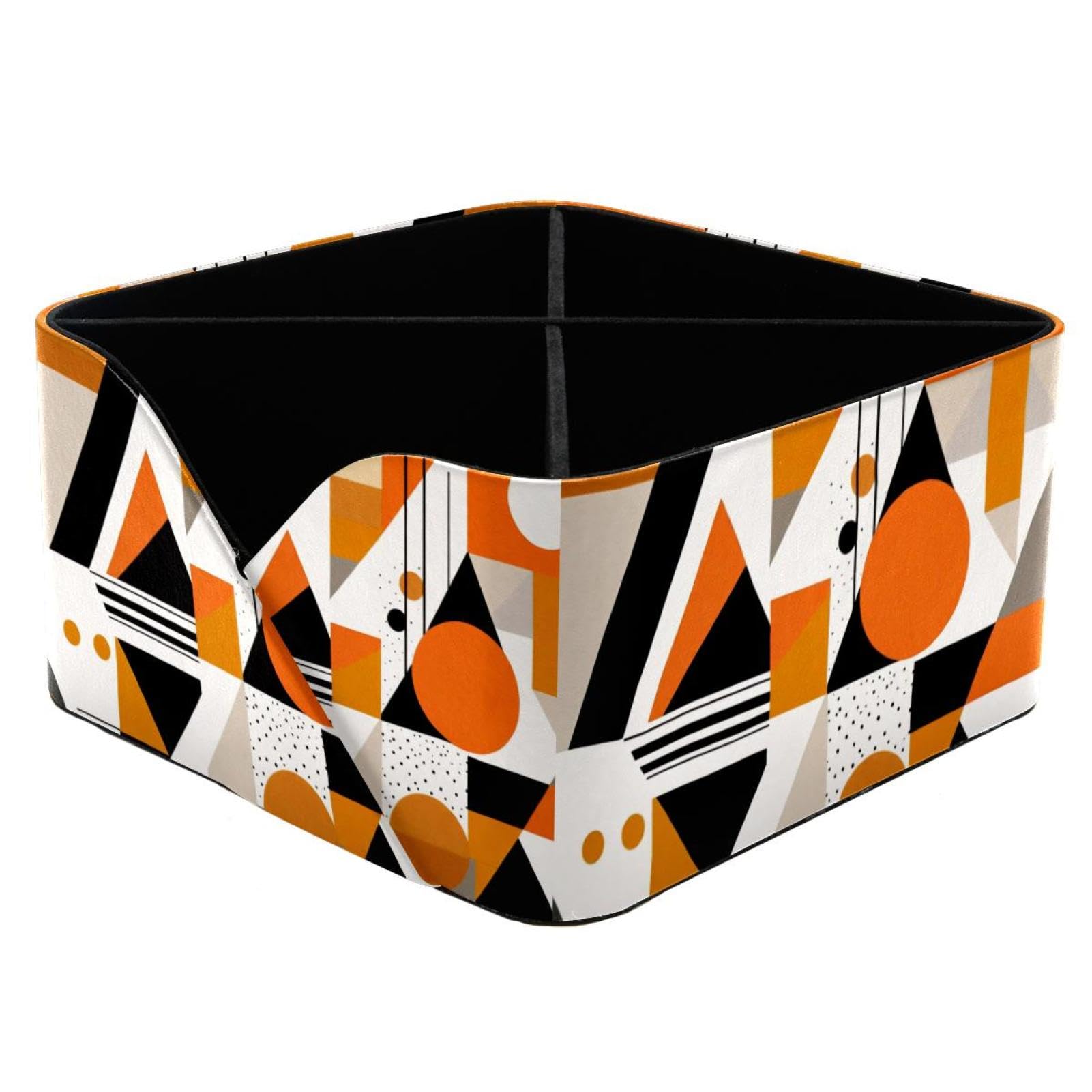 Porte-stylos orange et boîte de rangement bureau pour papeterie et cosmétiques