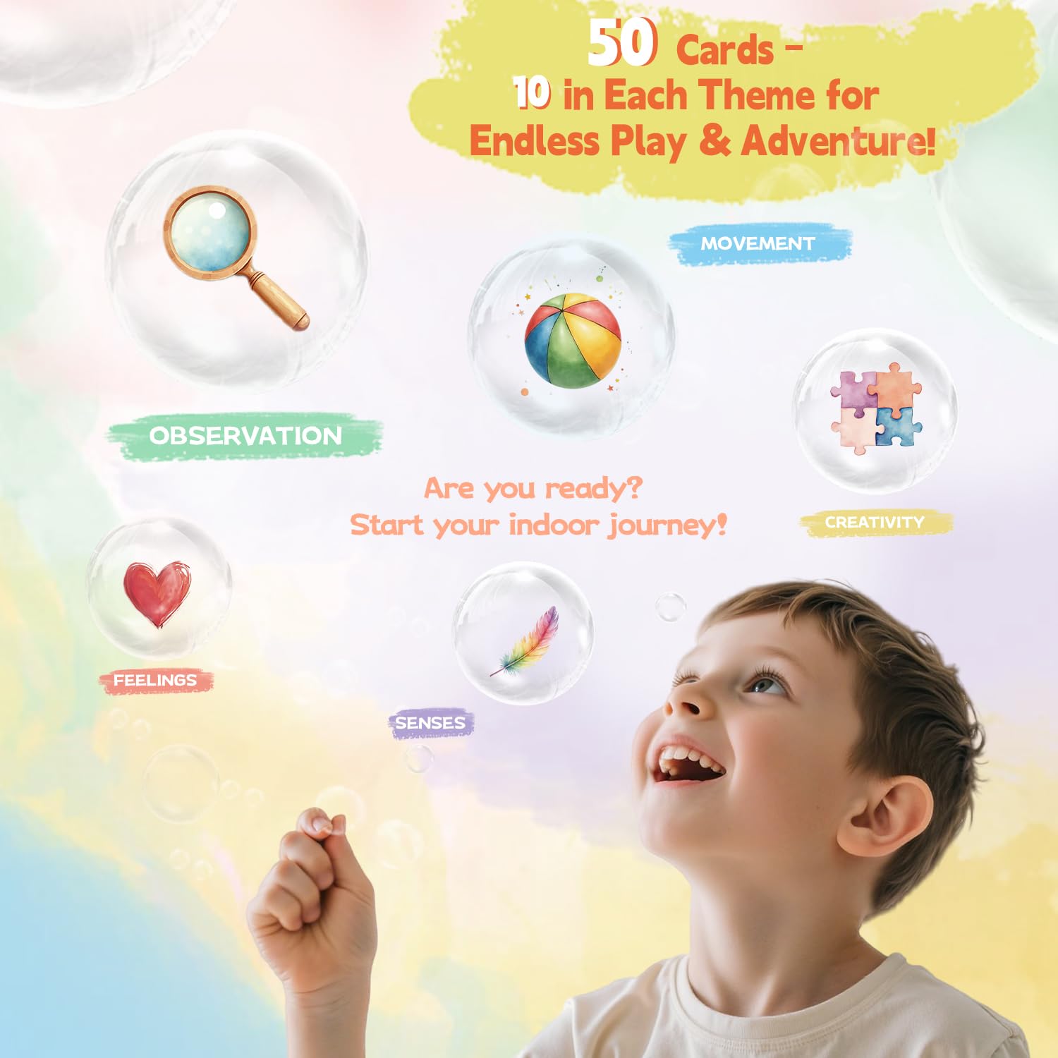 Montessori Discovery Cards for Kids 4+, Multicoloured, 12cm x 8cm x 0.1cm - Image 3