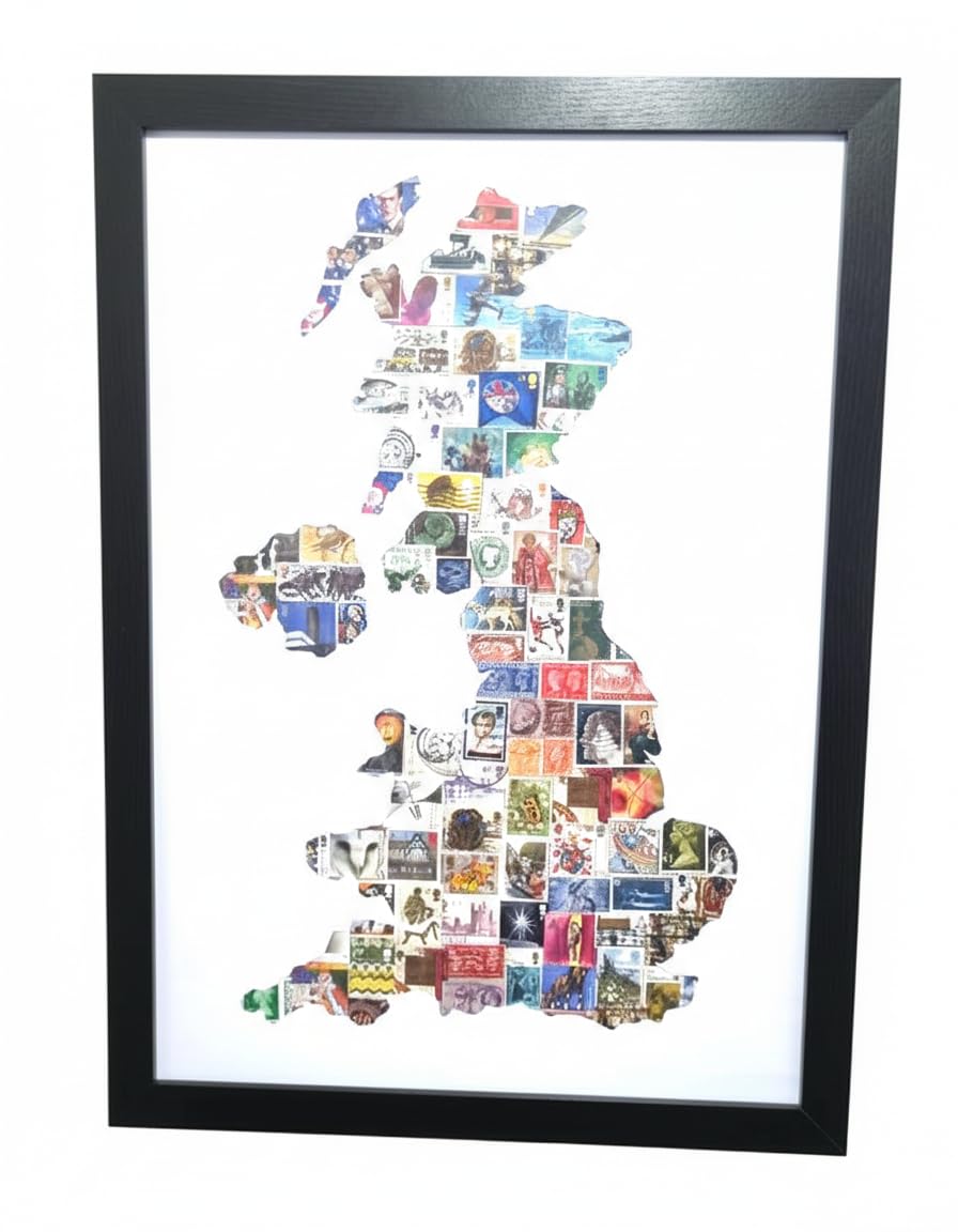 Collezione Gran Bretagna: francobolli vintage britannici - A3