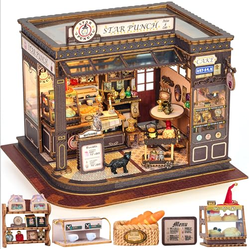 Petite maison de poupée en bois kit de construction anti-stress