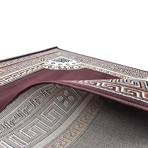 Image of Soft Thick Washable Rugs for Home Decor Living Room 6x8 Feet (180 x 235 Cm) Brown Color