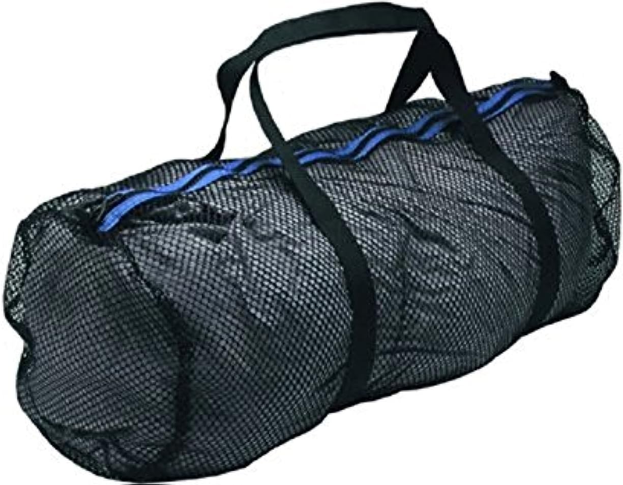 Innovative Heavy Duty Large Mesh Duffel Bag, Black/Blue for Scuba gear, snorkeling, diving, rafting, kayaking, and other outdoor watersports