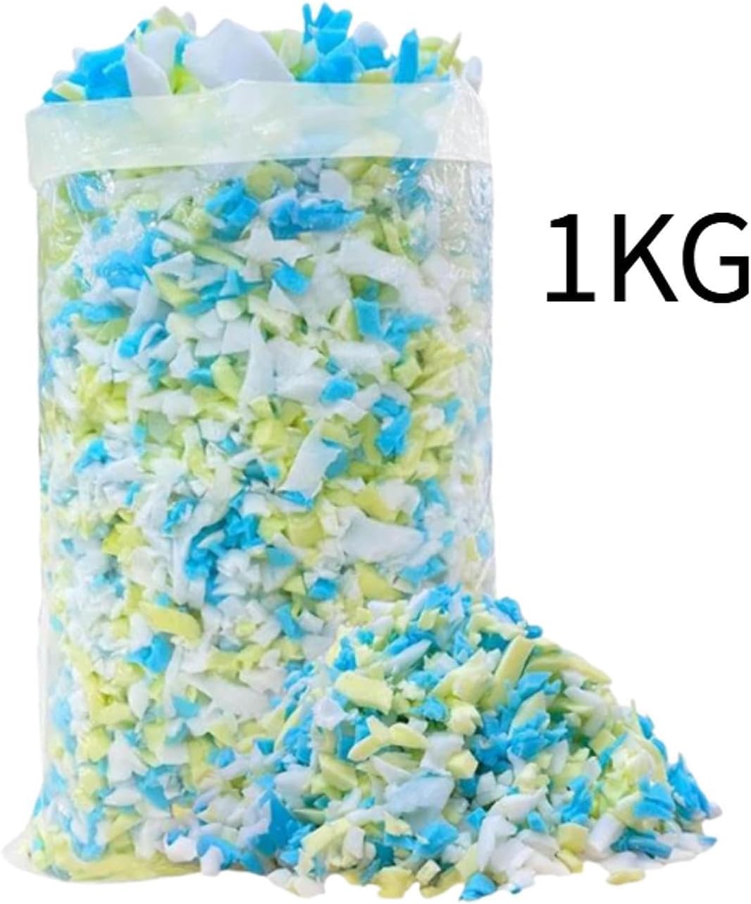 Shooted Memory Foam Filling Bean Bag Filler Premium and Irregular Filling Material Soft for Couch Handicrafts, 1KG
