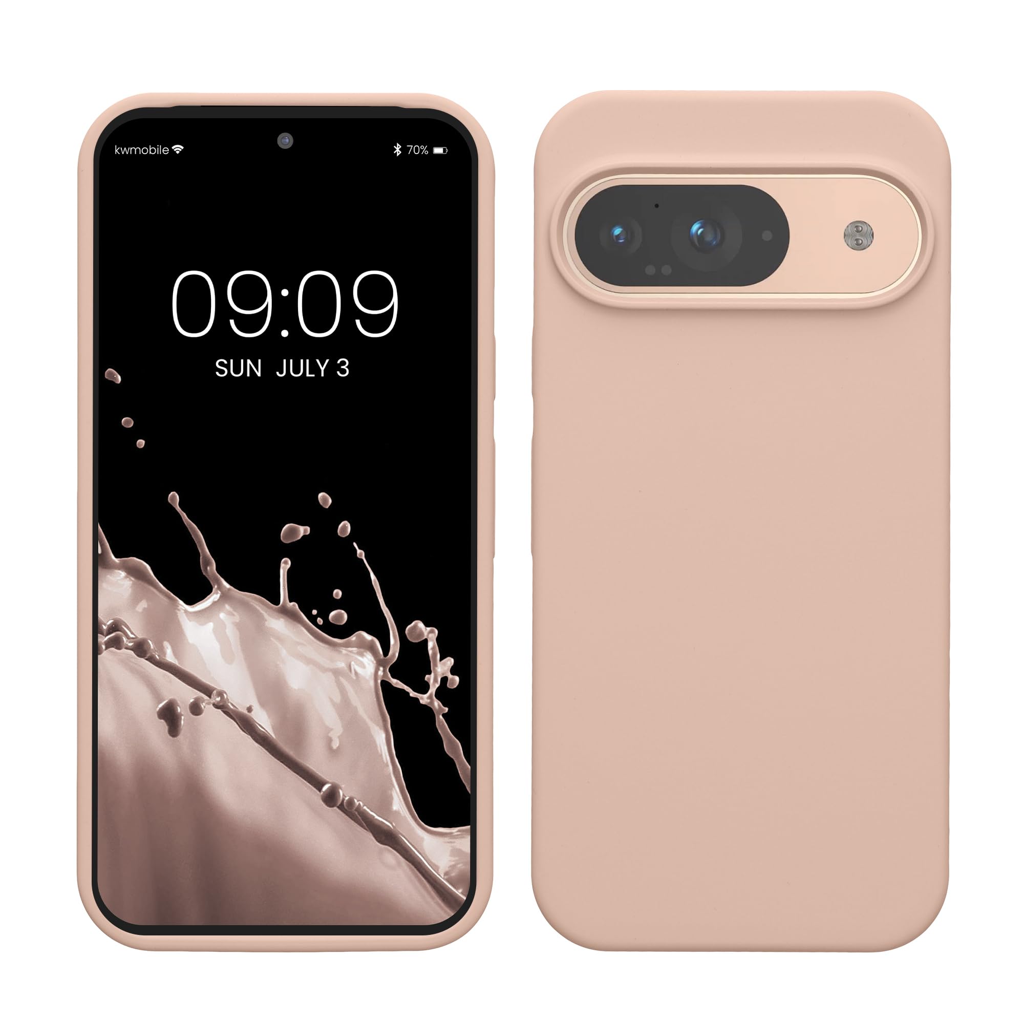 kwmobile Case Compatible with Google Pixel 9 Case, Soft Cover Compatible with Google Pixel 9 Pro Cover