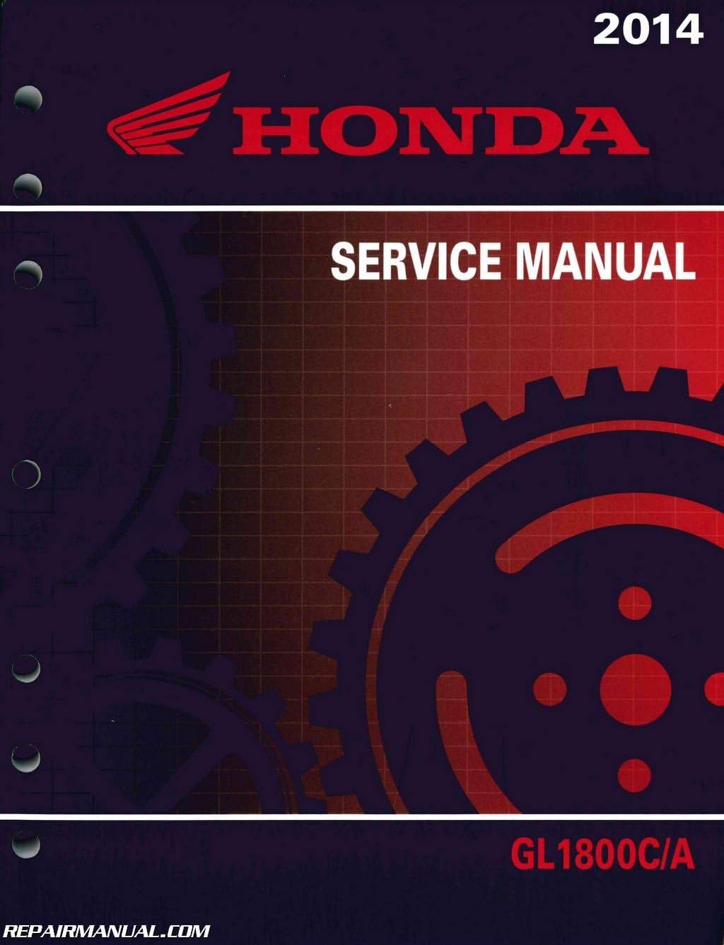 61MJR01 2014-2015 Honda GL1800 C A Valkyrie Motorcycle Service Manual Paperback