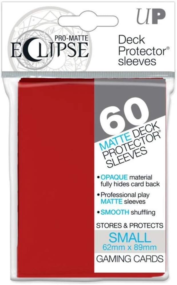 Ultra Pro 85830 Eclipse Small Pro Matte (60 Pack), Apple Red