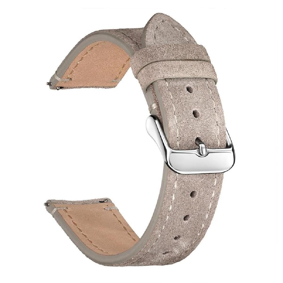 Uhrenarmbänder, Wildleder-Uhrenarmbänder | 18 mm 20 mm 22 mm Rindslederarmband Goldbraunes Uhrenarmband