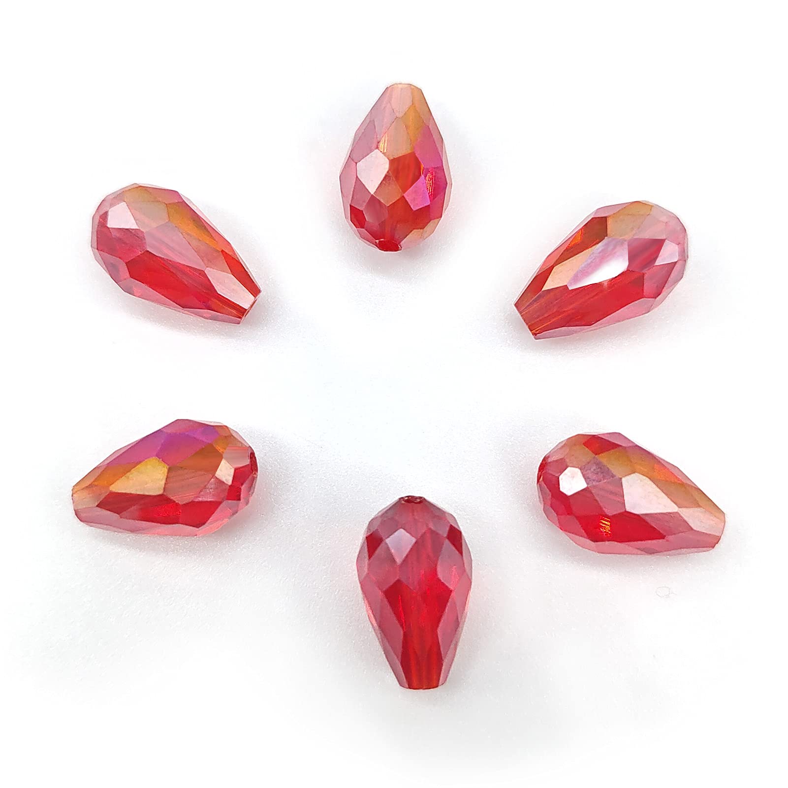 Perles Facettées Ab En Verre Transparent, Pour La Fabrication De Bijoux, Bracelets, Colliers, Brins De 4/6/8/10/12/14mm - Perles