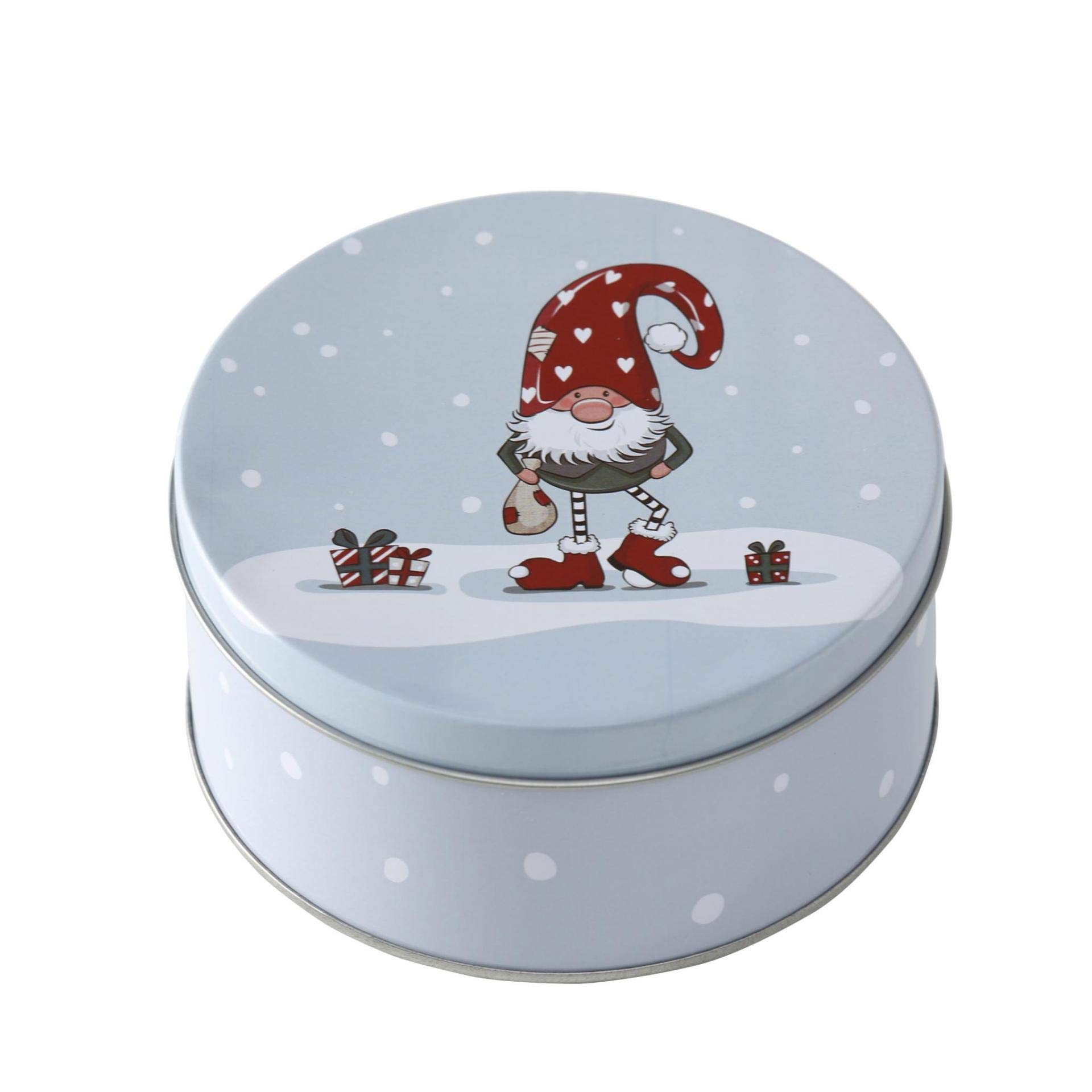 Weihnachtliche Metall-Gebäckdosen 3er Set - Elch, Herz & Sterne Motive