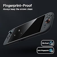 Vista 7 de JETech Protector de pantalla para Nintendo Switch 2 2025, película de vidrio templado 9H con herramienta de fácil instalación, antiarañazos