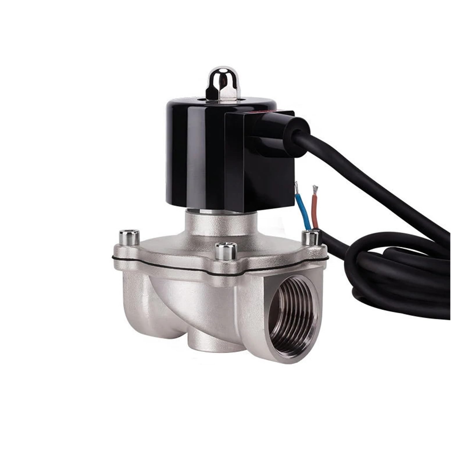 KKCZOFMJ 1" 304 Stainless Steel Fountain Solenoid Valve 110V AC Normally Closed Solenoid Valve For Underwater(G-110VAC-VITON-SEAL)