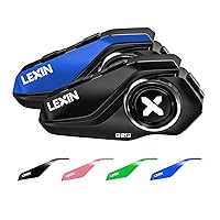 LEXIN Interfono Moto Bluetooth, G2 2X Auricolare Casco Moto Coppia