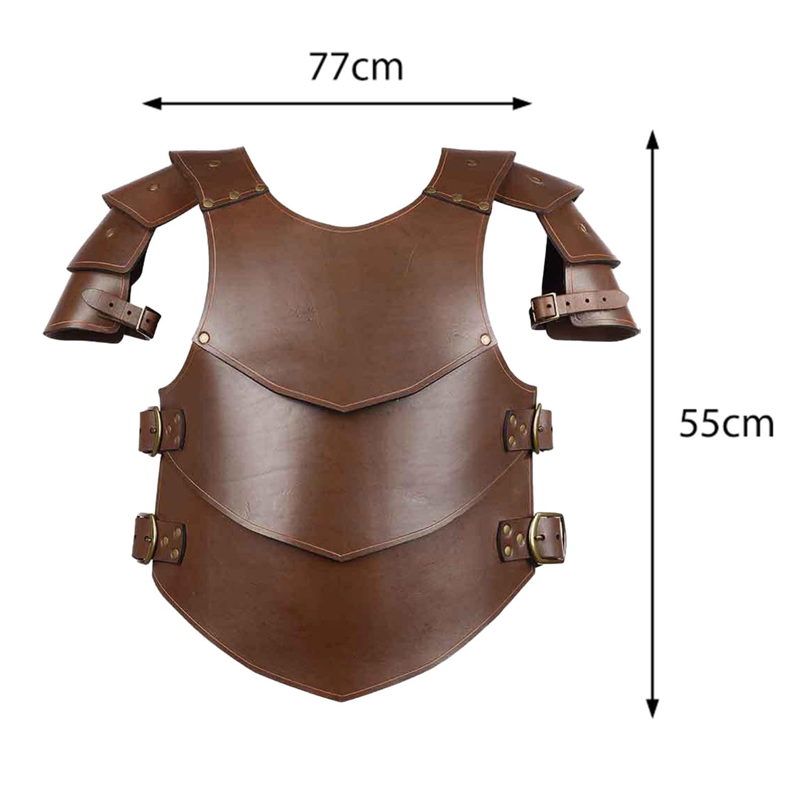 Imbracatura Pettorale E Spalle, Costume da Cavaliere, Imbracatura da Samurai, Coprispalle, Armatura per Uomo E Donna, Festa, Marrone