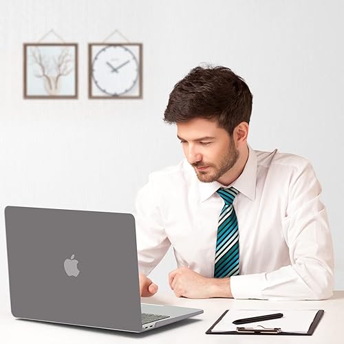 Miniatura 116 de B BELK Funda compatible con MacBook Air de 13 pulgadas 2022 2021 2020 2019 2018 M1 A2337 A2179 A1932 Touch ID, carcasa rígida de plástico para Verde