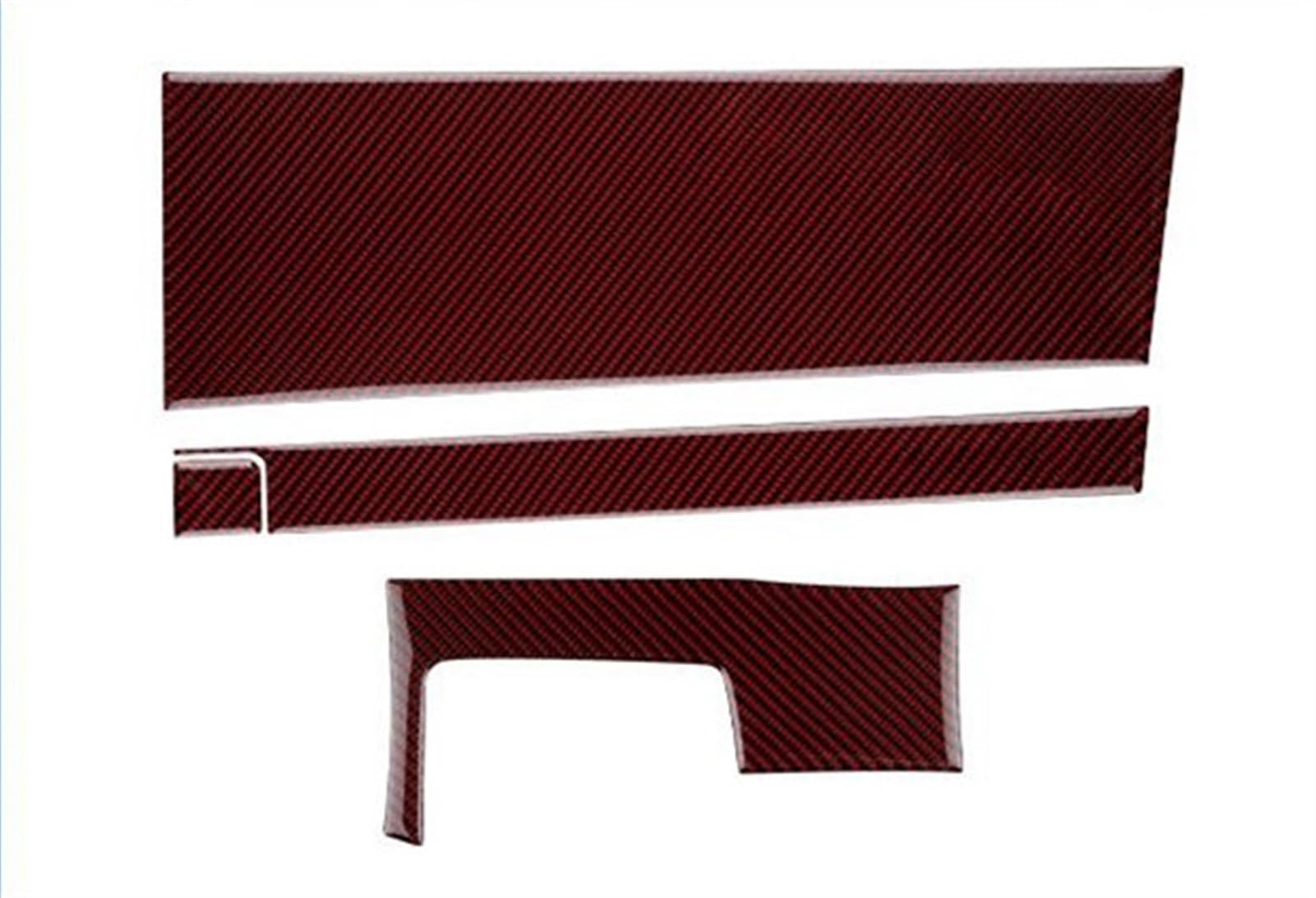 Piwine Black With Red Car Interior Modification Glove Box Cover Decor Trim Sticker Accessories For Toyota For Prius 2010 2011