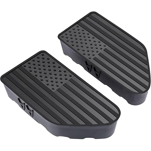 Bed Rail Stake Pocket Covers for GMC Chevy Silverado Sierra 1500 2019-2024 2025, GMC Sierra 2500 3500HD 2020-2024 2025, Truck Caps Rear Holes Plugs Covers Black