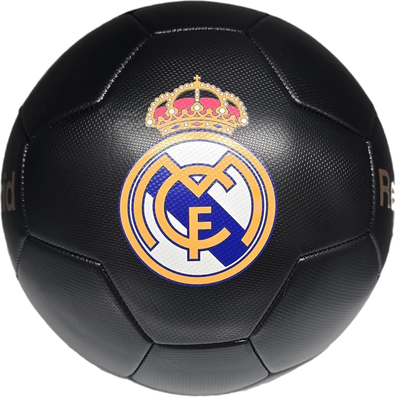 Icon Sports Real Madrid Soccer Ball Officially Licensed Player Ball Size 5 (Shiny Fabric) S Grade 06