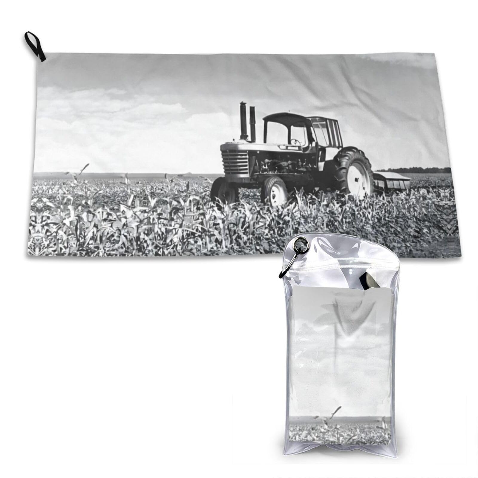 WXWJSHMGC Tractor Agriculture Tranquil Print Cooling Towel, Gym Towel,Cooling Towels For Neck, Soft Breathable Travel Cool Towel,Sports Towels For Gym,Camping