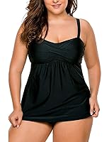 Algopix Similar Product 1 - LALAGEN Womens Straps Swimdress Plus