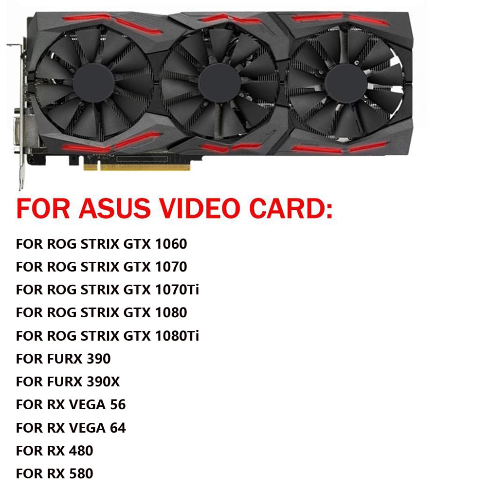 Graphics Card Cooling Fans Replacement for ASUS ROG Strix GTX 1060