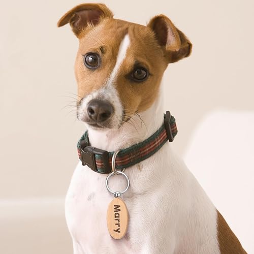 Miniatura 6 de Tradder 200 llaveros de madera en blanco, llaveros y etiquetas de madera sin terminar, suministros a granel para manualidades de regalo de bricolaje