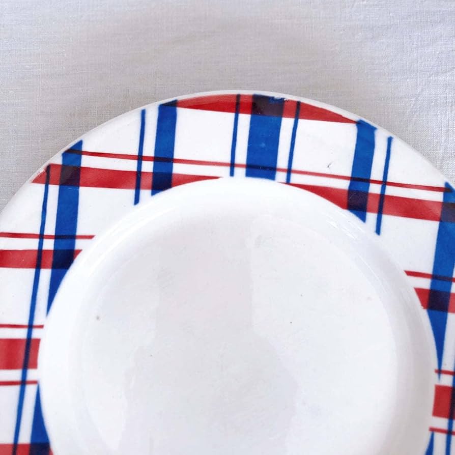 A やっぱり可愛いバスク柄　ディナープレート A やっぱり可愛いバスク柄 ディナープレート