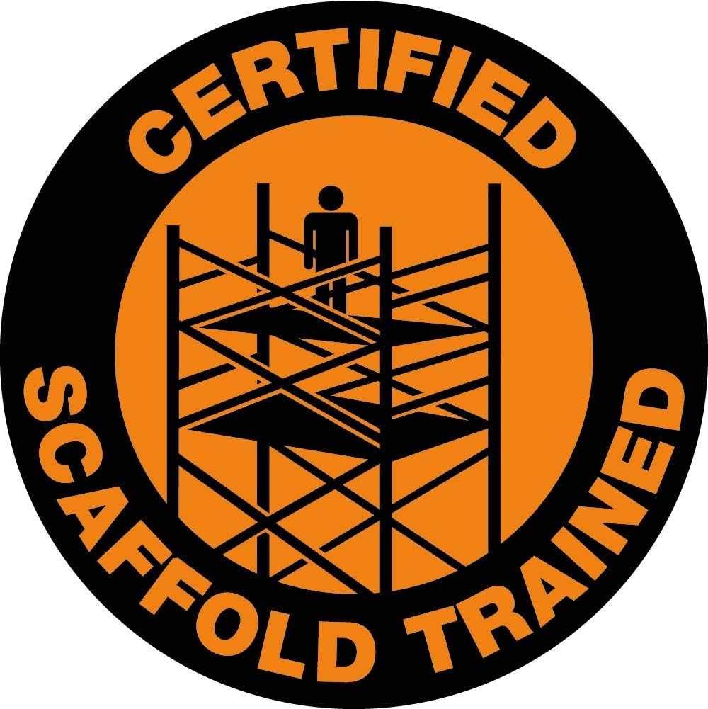 NMCHH68R Certified Scaffold Trained Label